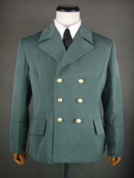 WWII German Führer Field Grey Gabardine Double Breasted Tunic