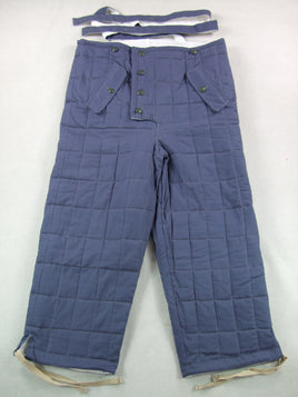 WW2 German Luftwaffe LW Reversible Winter Quilted Pants Blue & White
