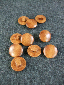 WW2 Italian Mushroom Wooden Buttons 15 mm X10