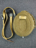 WWII German Afrikakorps Canteen's Canvas Harness + Wool Felt Cover DAK