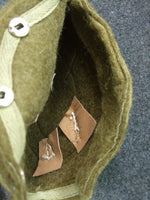 WWII German Afrikakorps Canteen's Canvas Harness + Wool Felt Cover DAK