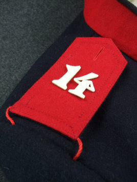 WW1 WW2 Imperial Japanese Army Meiji Removable Shouldboards + Embroidered Co. Nbr