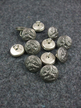 WW2 Finnish Stone Grey Pebble Grain Shoulder Button 15mm x12