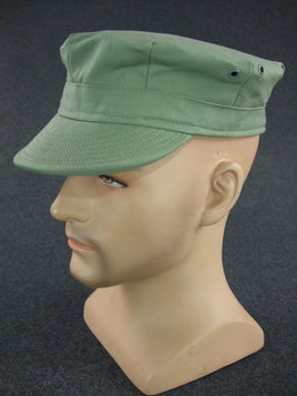 WWII US Army HBT Utility Cap Green