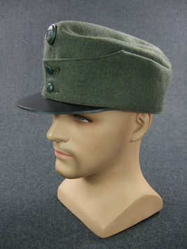 WW1 Austria-Hungary Austro-Hungarian Imperial Army M1915 Field Grey Leather Visor Cap Presale