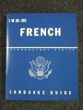 WW2 United States USA English / French Phrase Book TM 30-302