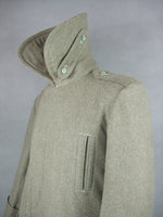 WW1 Italian Light Grey Green Wool Alpini Mounted Troops M1909 Greatcoat Cappotto Presale