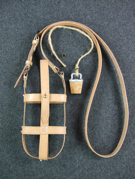 WW1 Austrian Austro-Hungarian M1907 Canteen Leather Strap With Cork Stopper Presale