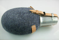 WWII German Luftwaffe LW Canteen, Blue-grey Wool Felt Cover,  Aluminium Cup Set Presale