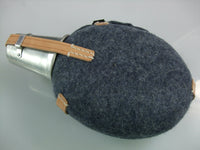 WWII German Luftwaffe LW Canteen, Blue-grey Wool Felt Cover,  Aluminium Cup Set Presale