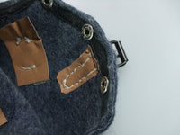 WWII German Luftwaffe LW Canteen, Blue-grey Wool Felt Cover,  Aluminium Cup Set Presale