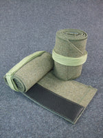 WW1 WW2 Italy Italian M1909 Light Grey Green Wool Straight Leggings Puttees Pair