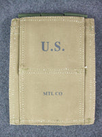 WWII US Army Thompson Magazine Pouch 3 Cell Green