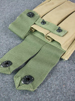 WWII US Army Thompson Magazine Pouch 3 Cell Green