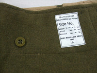 WW2 Great Britain British Army P40 Wool Battle Trousers Pants