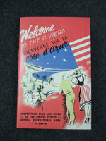 WW2 United States The World War II booklet “Welcome to the Riviera”