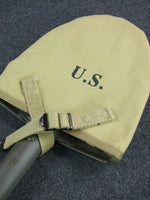 WW2 United States M1910 T-Handle Flat Shovel With Cover