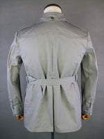 WWII Italian Troops Gray Collared Safari Sahariana Jacket Saharian Tunic