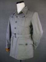 WWII Italian Troops Gray Collared Safari Sahariana Jacket Saharian Tunic