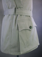 WWII Italian Troops Gray Collared Safari Sahariana Jacket Saharian Tunic