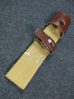 WW2 German Afrikakorps DAK Bayonet Webbing & Leather Frog