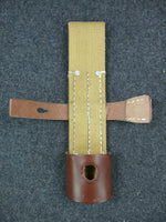 WW2 German Afrikakorps DAK Bayonet Webbing & Leather Frog