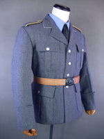 WW2 German Luftwaffe LW NCO Officer Wool Tunic Jacket Blue Grey Wool