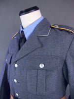 WW2 German Luftwaffe LW NCO Officer Wool Tunic Jacket Blue Grey Wool