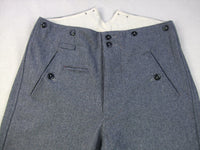 WW2 World War ii German LW Luftwaffe M37 Trousers Pants Blue Grey Wool