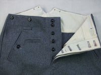 WW2 World War ii German LW Luftwaffe M37 Trousers Pants Blue Grey Wool