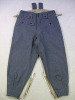 WW2 World War ii German LW Luftwaffe M43 Trousers Pants Blue Grey Wool