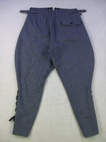 WW2 German LW Officer Breeches Blue Grey Wool