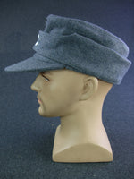 WWII German LW M43 Field Cap EM Soldier Blue Grey Wool