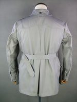 WWII Italian Troops Gray Collared Safari Sahariana Jacket Saharian Tunic