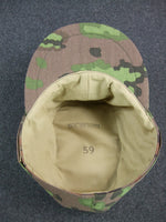 WWII German Waffen Elite Oak Camouflage M43 Field Cap Spring