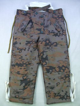 WW2 German Reversible Waffen Elite Oak Camouflage Winter Pants Trousers Late