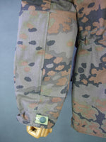WWII German Waffen Elite Oak Autumn Camouflage Reversible Winter Parka Modified Lapel Fall