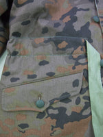 WWII German Waffen Elite Oak Autumn Camouflage Reversible Winter Parka Modified Lapel Fall