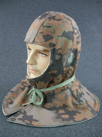 WW2 German Camouflage Reversible To White Winter Hood
