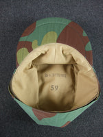 WWII German Waffen Elite M43 Single Button Italian Camo Field Cap