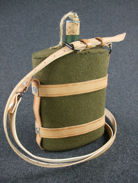 WW1 WW2 UK Great Britain British Army P37 Military Canteen With M1903 Leather Harness Set