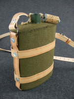WW1 WW2 UK Great Britain British Army P37 Military Canteen With M1903 Leather Harness Set