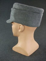 WWII Finnish Enlisted Soldier Field Cap With Badge Light Gray Wool