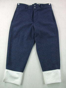 WW1 WW2 French Bluish Iron-grey Wool Chasseurs Alpins M1920 M1922 Pants Pantalon