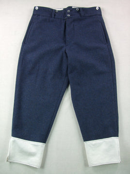 WW1 WW2 French Bluish Iron-grey Wool Chasseurs Alpins M1920 M1922 Pants Pantalon