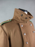 WWII German Brown Wool DAK Heer Afrikakorps Greatcoat Tropical Overcoat