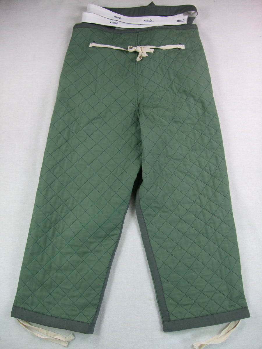 WW2 German Luftwaffe LW Reversible Winter Quilted Pants Reed Green & W ...