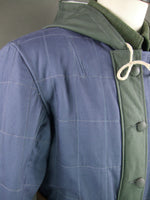 WW2 German Luftwaffe LW Reversible Winter Quilted Parka Blue & White