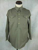 WW2 Italy Italian M1935 M35 Shirt For Officer Gray Cotton