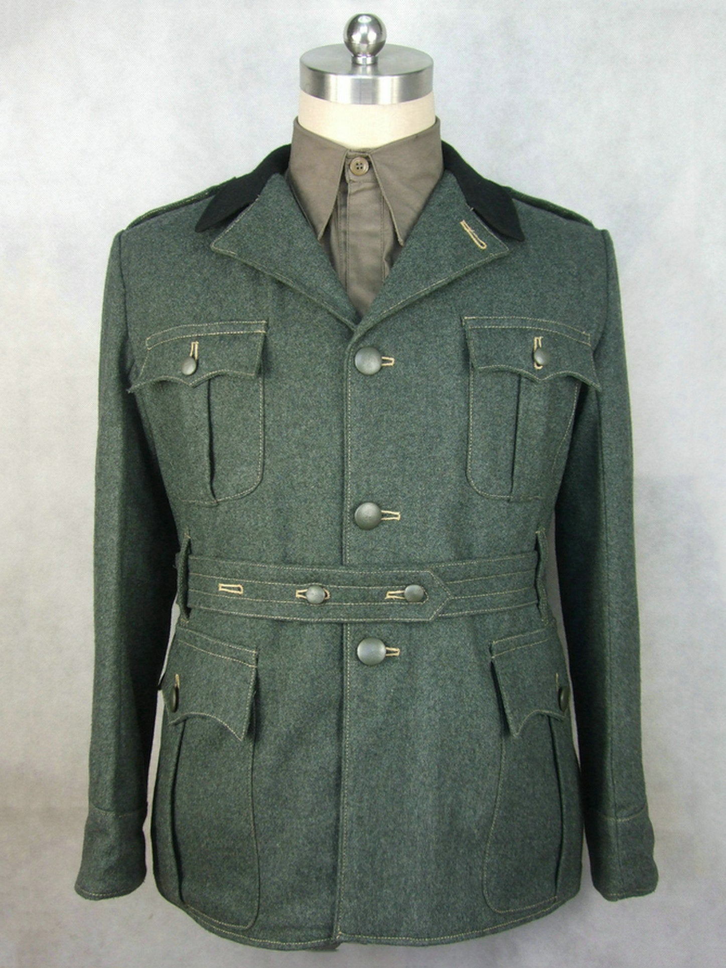 WW2 Italy Italian M1937 Grey Green Wool Tunic Giubba 